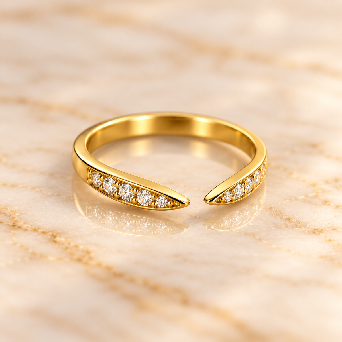 Sparkle Open Ring