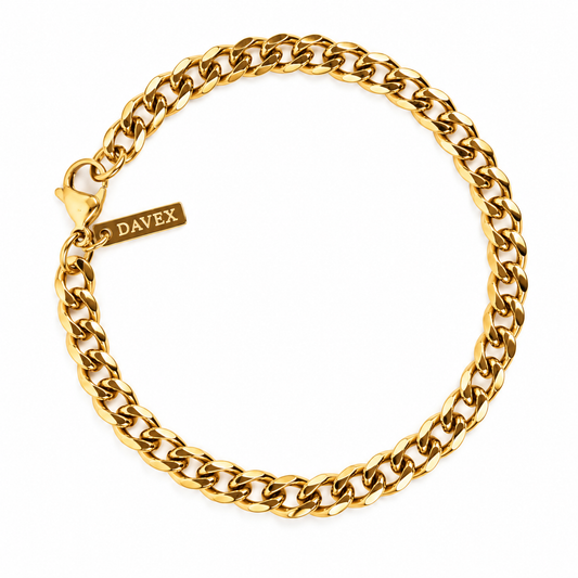 Cuban Bracelet (Gold) 5mm
