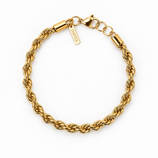 Rope Bracelet (Gold) 5mm