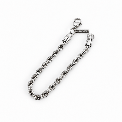 Rope Bracelet (Silver) 5mm