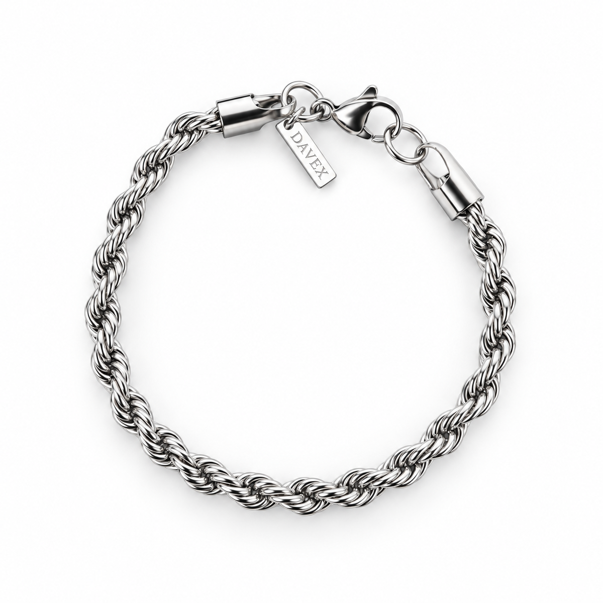 Rope Bracelet (Silver) 5mm