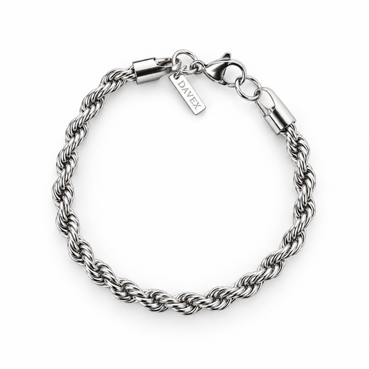 Rope Bracelet (Silver) 5mm