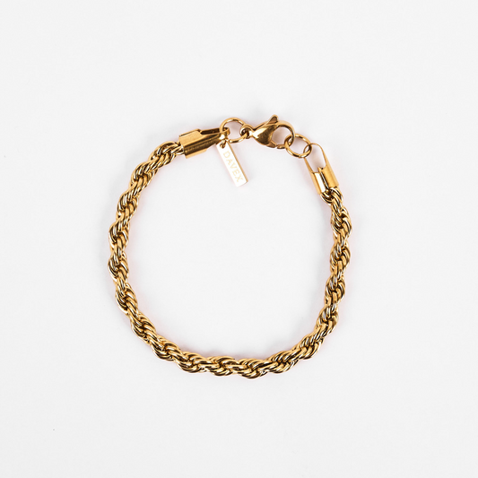 Rope Bracelet (Gold) 5mm